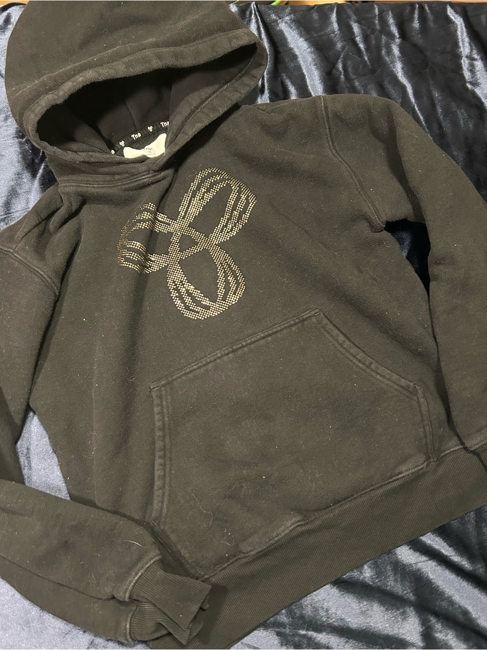TNA Black Hoodie with Metallic Logo